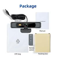 Kamera Web Streaming Langsung USB CMOS 4K Hampo dengan Sudut Lebar 78°, Auto Fokus, 30fps, Kontrol Jarak Jauh Multi-Platform