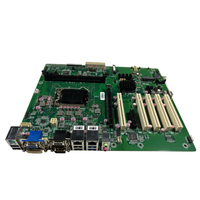 Carte mère industrielle ATX High-I/O 10 ports COM 5 PCI VGA+DVI double DDR4 2400 MHz pour serveur, équipement de test d'automatisation industrielle intégré