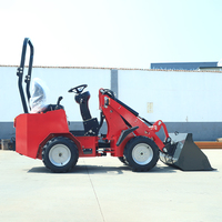 Chargeuse sur pneus hydraulique portable mini, multifonctionnelle, pour la construction, le déneigement et les travaux municipaux