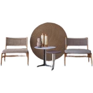 Ensemble de canapés en rotin d'extérieur en forme de L, structure en alliage d'aluminium, résistant aux UV, rotin PE, canapé de jardin, design imperméable - Product Image 1