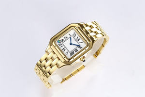 Nuevo Reloj de Pulsera de Cuero para Mujer, Diseño Minimalista de Moda, Carcasa de Acero Inoxidable, Mecánico, de Lujo, Estilo <span class=keywords><strong>Cartier</strong></span> - Product Image 3