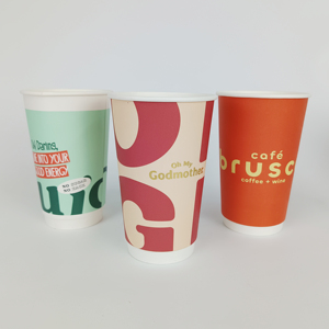 ถ้วยกระดาษติดผนังแบบใช้แล้วทิ้งถ้วยกระดาษสองชั้นสำหรับเครื่องดื่มร้อนถ้วยกระดาษลูกฟูกโลโก้แบบกำหนดเอง - Product Image 3
