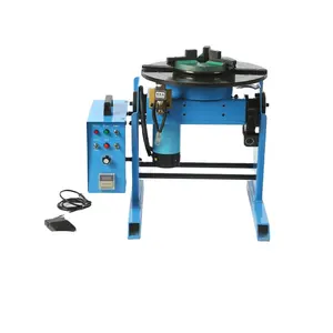 easy automatic rotating welding table, 300kg positioner chuck with torch holder, electric rotary table welding positioner