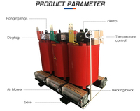 Transformateur triphasé à résine coulée de type sec SCSX-Dry-0313 700 kVA, système de distribution haute performance 50/60 Hz, air 480 V