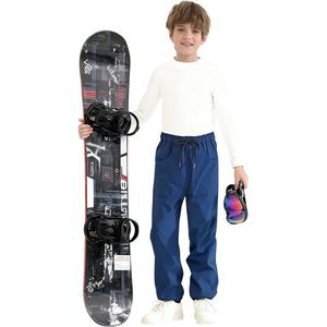 Pantalons de ski imperméables pour garçons, coupe-vent, doublés de polaire, isolés thermiquement - Product Image 2
