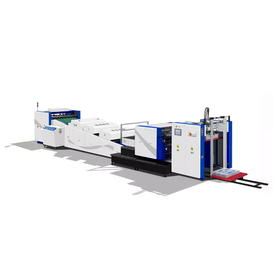 RYHS-1040 Automatische Uv Lak Coating En Curing Machine Uv Roller Coating Machine Papier