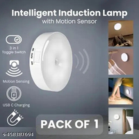 Lampu LED dapat diisi ulang cerdas otomatis mencerahkan di bawah lemari kabinet lemari baju lorong tangga lampu Sensor gerak
