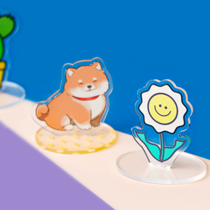 Custom Clear Acrylic Animal Cartoon Anime Character Standee Bright UV Printed Image Artistic Plastic Crafts