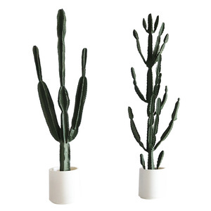 Gran <span class=keywords><strong>cactus</strong></span> verde árbol de plástico planta en maceta Micro arreglo de paisaje para decoración de interiores conjunto paisajismo - Product Image 5
