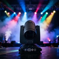Projecteur d'extérieur Sky Beam 380W à ampoules halogènes, étanche IP65, 9000K, DMX512, multi-tension, intelligent, Ra70, 20000lm, pour événements et scènes