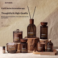 Coffret Cadeau Premium Parfum d'Ambiance pour la Maison : Bougie en Cire de Soja et Diffuseur à Bâtonnets pour Décoration d'Accueil Hôtelier