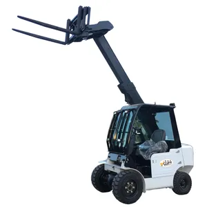Telescopic Forklift Truck Handler 3ton Load Capacity 2000mm Reach Boom 3ton 4m Using Hot Sale with Bale Bucket