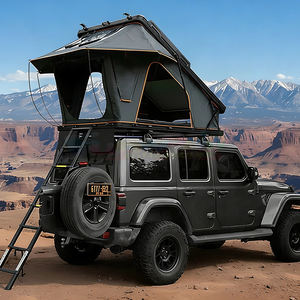 Tente de toit 4x4 pour camping - 3-4 personnes, double couche, une pièce, luxe, coque rigide en Oxford ABS, quatre saisons, type coquille avec échelle - Product Image 4