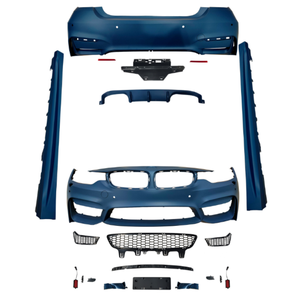 Kit de carrocería de coche a <span class=keywords><strong>precio</strong></span> de fábrica 2025 para <span class=keywords><strong>BMW</strong></span> 4Series F33 F32 F36 2013-2020 actualización a estilo M4 falda de montaje de parachoques delantero + trasero - Product Image 2