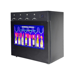 Réfrigérateur à <span class=keywords><strong>vin</strong></span> intelligent automatique, distributeur de <span class=keywords><strong>vin</strong></span> numérique pour 4 bouteilles - Product Image 3