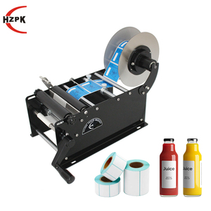 HZPK <span class=keywords><strong>Machine</strong></span> d'étiquetage manuelle simple pour bouteilles rondes, étiqueteuse adhésive avec poignée, <span class=keywords><strong>machine</strong></span> d'étiquetage pour bouteilles de vin, petite <span class=keywords><strong>machine</strong></span> d'emballage - Product Image 1