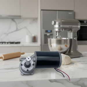 Moteur de brosse mélangeur pour transformation alimentaire 6N.m, couple élevé, 80 tr/min, aimant permanent, pour pâtes et sauces épaisses, conception sanitaire disponible - Product Image 3