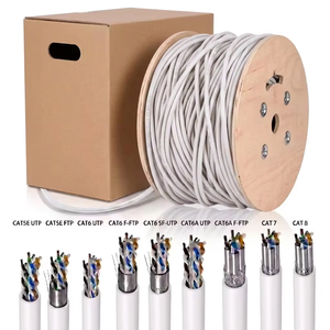 <span class=keywords><strong>สาย</strong></span>เคเบิลอีเธอร์เน็ต Cat7 แบบ ODM/OEM พร้อมสาย <span class=keywords><strong>Cat</strong></span> <span class=keywords><strong>7</strong></span> FFTP SFTP PVC PE ทองแดงเปลือย ความยาว 1000 ฟุต (305 ม./กล่อง) บรรจุในม้วนไม้ - Product Image 1