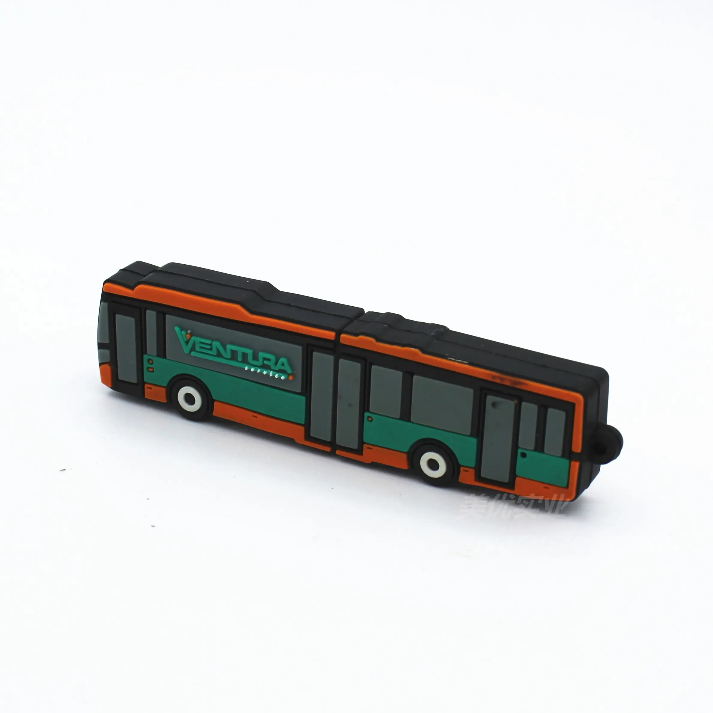 Низкая цена Красивая форма автобуса ПВХ USB флэш-накопитель промо подарок 16 ГБ форма автомобиля usb флешка