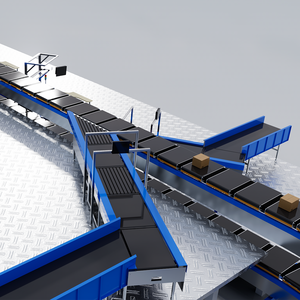 Pteris לוגיסטיקה מחסני מהירות מתכווננת מערכת מיון מערכת מסוע חגורה לינארית סוג מופעל סער חגורה צרה - Product Image 5