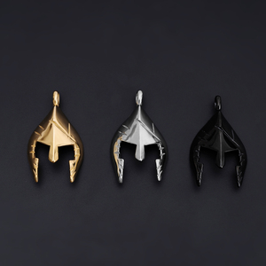 Colgantes para Casco, Collares para Hombre y Mujer, Chapados en Oro/Rosado/Negro, Joyería de Acero Inoxidable, Estilo Vikingo, Acier Inoxydable, Bijoux - Product Image 4