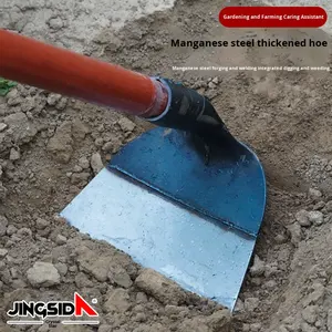 Jingsida Vorkvormig Hout Handvat Mangaan Staal Schoffel Wieden Gereedschap Voor Thuis Tuinieren Multifunctioneel Voor Wieden Graven 1 Jaar - Product Image 4