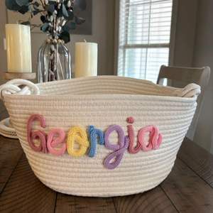 Cesta Plegable para Bebé, Cestas Tejidas de Algodón, Organizador Personalizado para Pañales y Ropa, Decoración para Guardarropa de Bebé - Product Image 3
