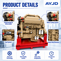 Moteur diesel en ligne 6 cylindres 4 temps refroidi par eau KTA19-G6A 671KW fiable pour groupes électrogènes (fonctionnement principal)