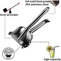 Presse-citron en acier inoxydable, presse-agrumes manuel robuste, durable, compatible lave-vaisselle
