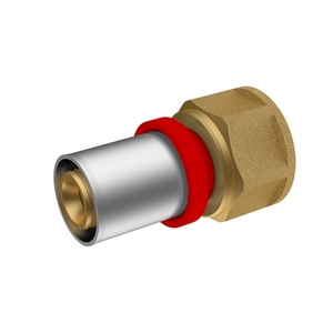 Raccordo a pressione femmina diritta Ikar 1 pollice D.26x3 per sistemi HVAC - Product Image 1