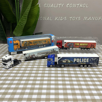 Großhandel Kinder-Spielzeugauto aus Kunststoff, Schiebe-Legierungs-Container, Druckguss-Frachtwagen-Modell, Kinderfahrzeug-Spielzeug
