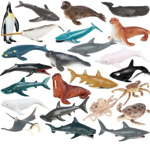 Yxs Simulación mini juego de animales marinos modelo Hammerhead Penguin <span class=keywords><strong>Shark</strong></span> Turtle Whale <span class=keywords><strong>Shark</strong></span> <span class=keywords><strong>Megalodon</strong></span> - Product Image 1
