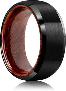 Hot Sale Mens Jewelry <strong>Tungsen</strong> Carbide <strong>Ring</strong> Wholesale Jewelry <strong>Ring</strong> Nature Wood Inlay Wedding Band Tungsten <strong>Ring</strong> Fashion Jewelry - Product Image 2