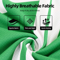 Camiseta de Fútbol en Oferta, Uniforme Personalizado para Equipos Escolares, Ligero, para Estudiantes, Competencia de Fútbol, Entrenamiento, Actividad Deportiva