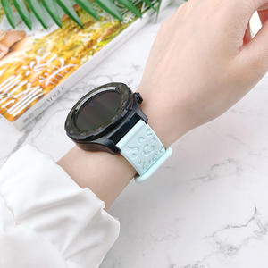 <span class=keywords><strong>Bracelet</strong></span> de <span class=keywords><strong>montre</strong></span> en silicone gravé léopard pour Huawei Gt4/3, 20/22mm, pour Samsung Galaxy Watch - Product Image 4