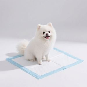 Tapis absorbant pour animaux de compagnie, épais et absorbant, imperméable, bleu, vente en gros - Product Image 1