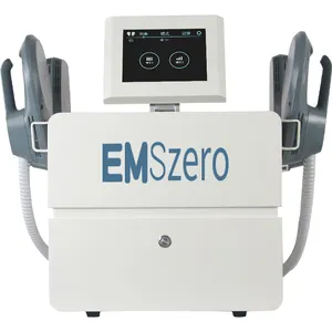 EMS corpo esculpindo máquina de beleza profissional com 4 alças, equipamento portátil barato de refrigeração a ar