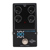 Pédale de chorus Fanmuzk CLOVER pour basse électrique, chorus analogique, réglage de la largeur du mélange, True Bypass pour scène, studio et entraînement