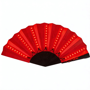 Ventiladores LED de Mano Coloridos para Luces de Neón, Ventilador Plegable LED para DJ, Accesorios para Discotecas, Ventilador de Decoración para Fiestas - Product Image 2
