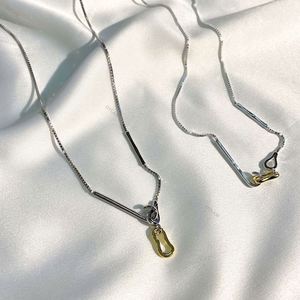 Dylam Multi Wear Method 18k Gold Plated Pendant Necklaces Sterling <b>Silver</b> 925 Hook Clasp Thin <b>Box</b> <b>Chain</b> Necklace for Unisex - Product Image 5