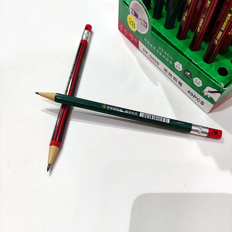 9ピース2mmシャープペンシルセット2.0mmアーティスト製図鉛筆、スケッチアートドローイング、リードリフィル付き