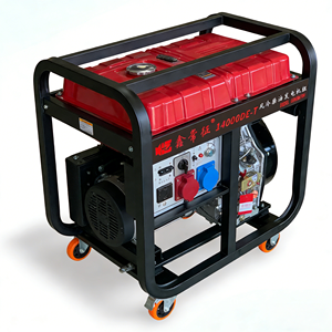 Générateur diesel portable 10 kW 230 V/400 V monophasé triphasé 50 Hz refroidi par air, 4 temps, cylindre à cadre ouvert avec ATS - Product Image 3