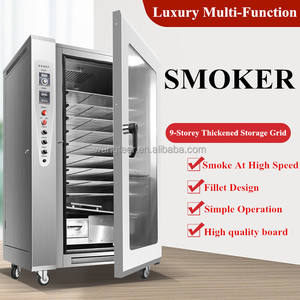 自動50キログラム/時間キログラム/時間食品ナマズ喫煙ソアージュ冷たい魚工業用喫煙者オーブンスモークミートマシン - Product Image 2