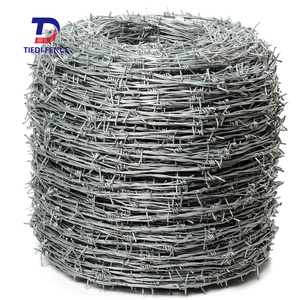 Clôture en fil <span class=keywords><strong>barbelé</strong></span> haute résistance, fil <span class=keywords><strong>barbelé</strong></span> en acier galvanisé avec des épines acérées pour la sécurité générale et la délimitation - Product Image 2