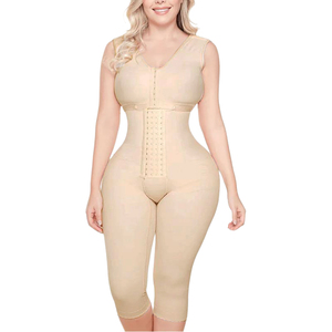 Body moldeador de alta calidad para mujer, hasta la rodilla, prenda de compresión posquirúrgica, corsé de Control de barriga, faja colombiana de cuerpo completo - Product Image 5