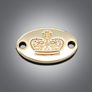 Accessoires de quincaillerie de qualité supérieure Logo gravé en alliage de zinc Étiquette en métal pour valise - Product Image 6