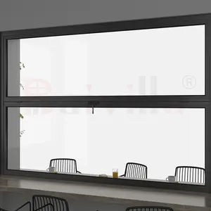 Baivilla Hurricane Impact Design Bifolding Glass Windows Commercial Aluminum Vertical Sliding Folding Window