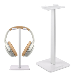 New Bee Custom Wholesale Black White Aluminum Alloy <strong>Headphone</strong> <strong>Stand</strong> Universal <strong>Headphone</strong> Holder for Desk - Product Image 2