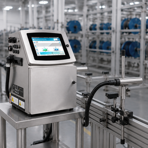 Machine de codage de date CIJ DOCOD V2000 à jet d'encre continu pour l'industrie chimique et des câbles, réduction des consommables - Product Image 1