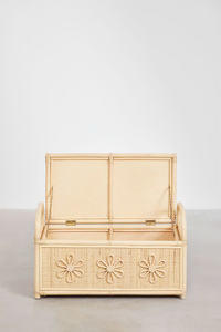 Tacto de autenticidad y naturaleza para cualquier habitación, estabilidad y resistencia, perfecto para una habitación de niños, maletero de almacenamiento de ratán - Product Image 3